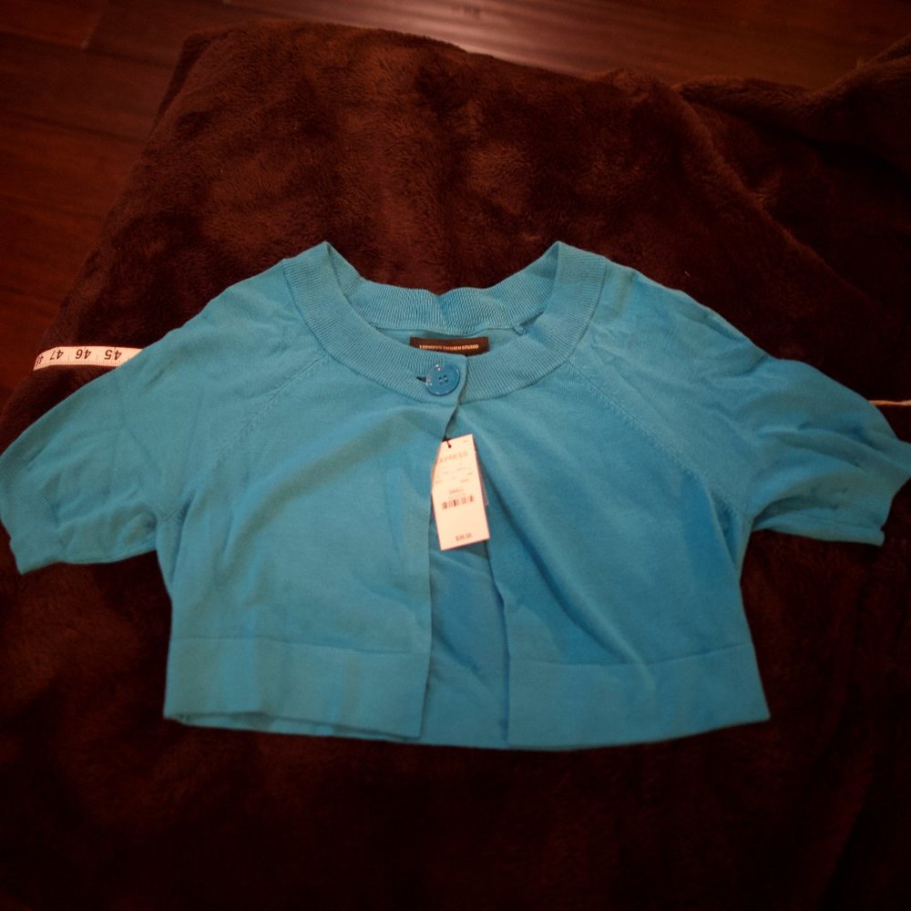 Express Short-sleeve crop sweater - S